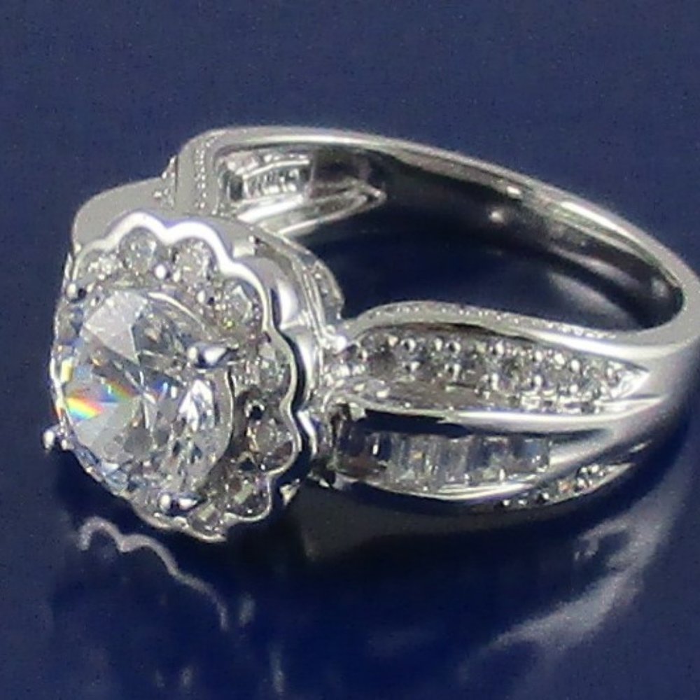 Victoria Wieck 3.42ct Absolute "Floral" Frame Ring - Picture 13 of 14